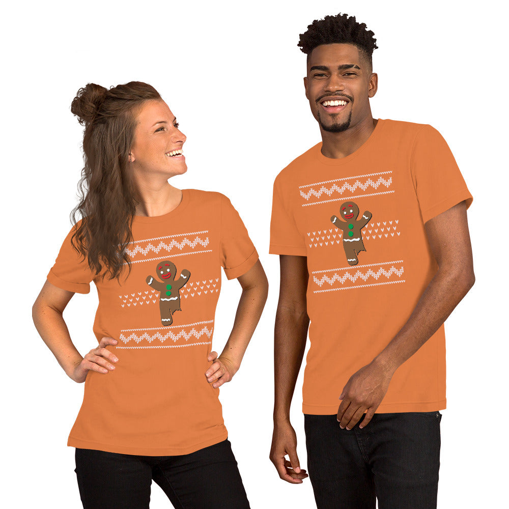 Unisex Amputee Left Gingerbread t-shirt
