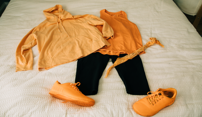 Take a Walk in These Orange Shoes