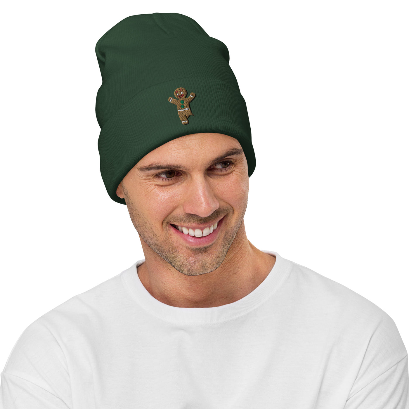 Embroidered Left Amputee Gingerbread Beanie