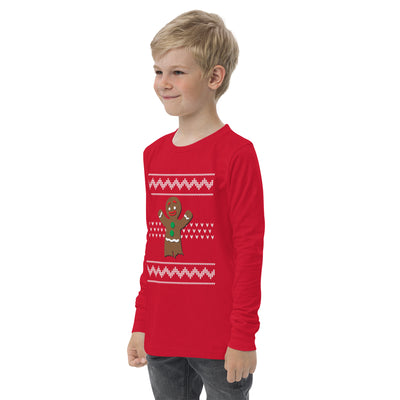 Youth long sleeve Double Amputee Gingerbread tee
